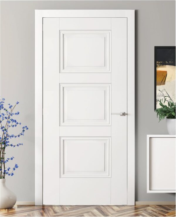 internal door with 3 panels