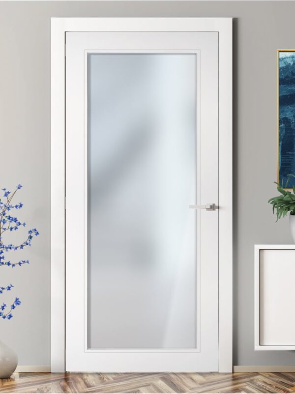 internal door with glazing