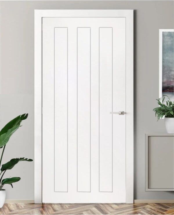 prehung door with irish paneling